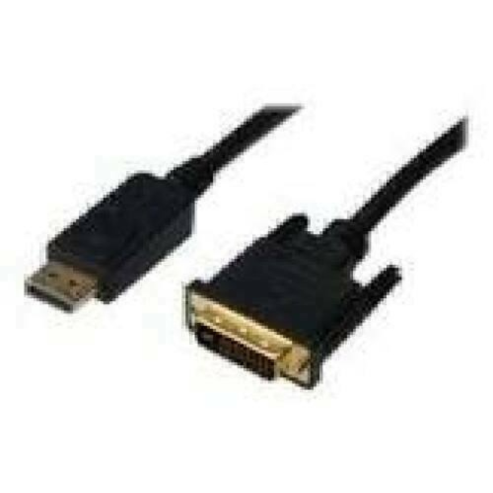 ASSMANN adapter cable DisplayPort 1.2 DVI-D 24+1 M/M digital Full HD Dual Link 2m max. 2560x1600