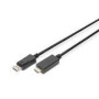 DIGITUS DisplayPort Adapter Cable DP - HDMI Type A St / St 2.0m w / War. DP 1.2 HDMI 2.0 4K / 60Hz CE black