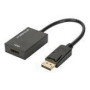 ASSMANN DisplayPort adapter cable DP - HDMI type A M/F 0.2m w/interlock HDMI Ver. 2.0 active CE gold bl