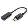 ASSMANN DisplayPort adapter cable DP - HDMI type A M/F 0.2m w/interlock HDMI Ver. 2.0 active CE gold bl