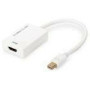 ASSMANN DisplayPort adapter cable mini DP - HDMI type A M/F 0 2m HDMI Ver. 2.0 active CE gold wh