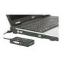 DIGITUS DisplayPort converter cable DP - HDMI+DVI+VGA M-F/F/F 0 2m 3 in 1 Multi-Media cable CE bl gold
