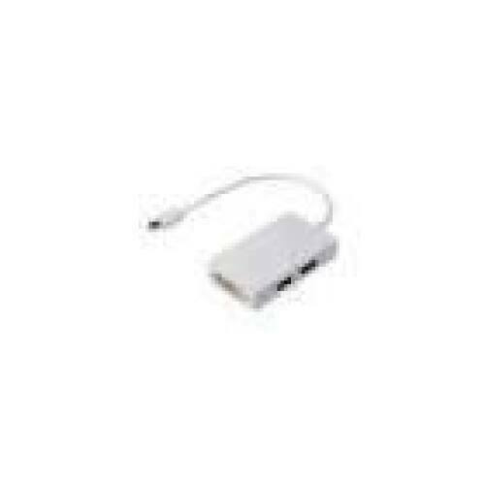 ASSMANN DisplayPort splitter cable miniDP - DP+HDMI+DVI M/F 0.2m DP 1.1a compatible CE wh