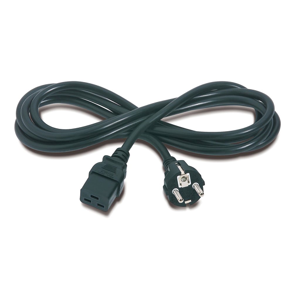 APC Power cable IEC 60320 C19 to power CEE 7/7m AC 230V 2.5m Black