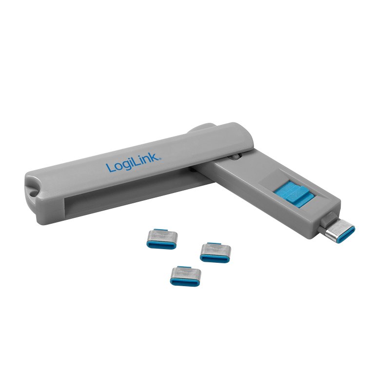 LOGILINK AU0052 USB-C port blocker 1xkey and 4xlocks