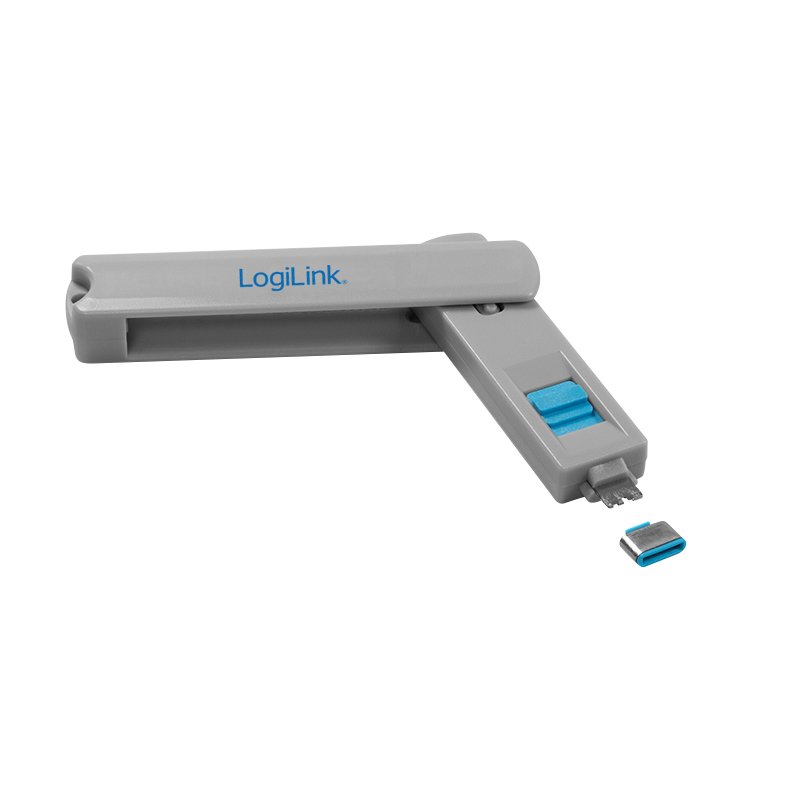 LOGILINK AU0052 USB-C port blocker 1xkey and 4xlocks
