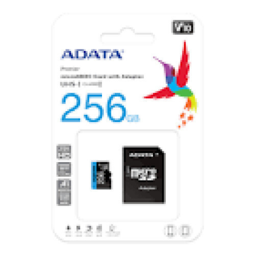 ADATA 256GB Micro SDXC V10 100MB/s + adapter