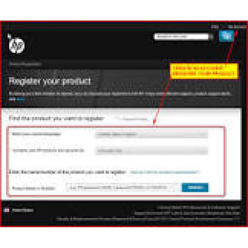 HP Device Registration - AMO