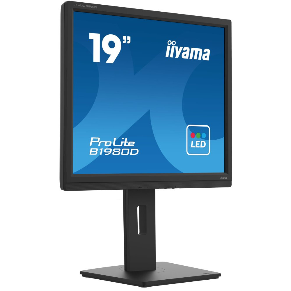 IIYAMA B1980D-B5 19inch TN-panel 1280x1024 13cm Height Adj. Stand Pivot VGA DVI 250cd/m 5ms
