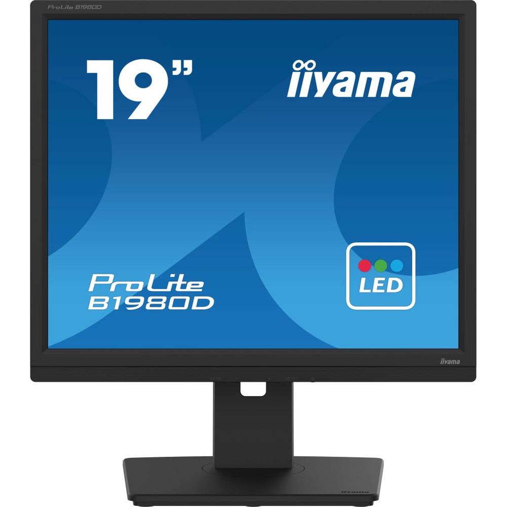 IIYAMA B1980D-B5 19inch TN-panel 1280x1024 13cm Height Adj. Stand Pivot VGA DVI 250cd/m 5ms