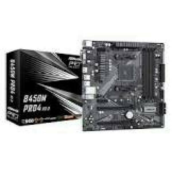 ASROCK B450M PRO4 R2.0 AM4 4xDDR4 4xSATA 1xM.2 mATX