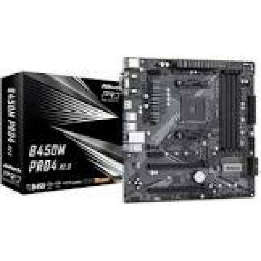 ASROCK B450M PRO4 R2.0 AM4 4xDDR4 4xSATA 1xM.2 mATX