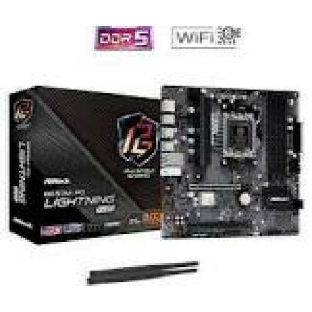 ASROCK B650M PG LIGHTNING WIFI AM5 mATX 4x DDR5 2.5G LAN Wi-Fi 6E + BT