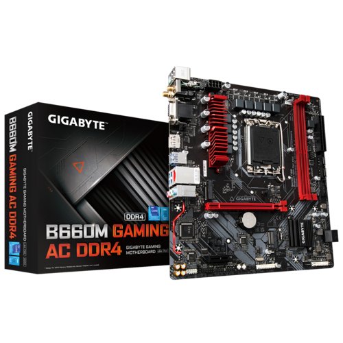 GIGABYTE B660M GAMING AC LGA1700 4xDDR4 4xSATA 2xM.2 1xHDMI 1xDP