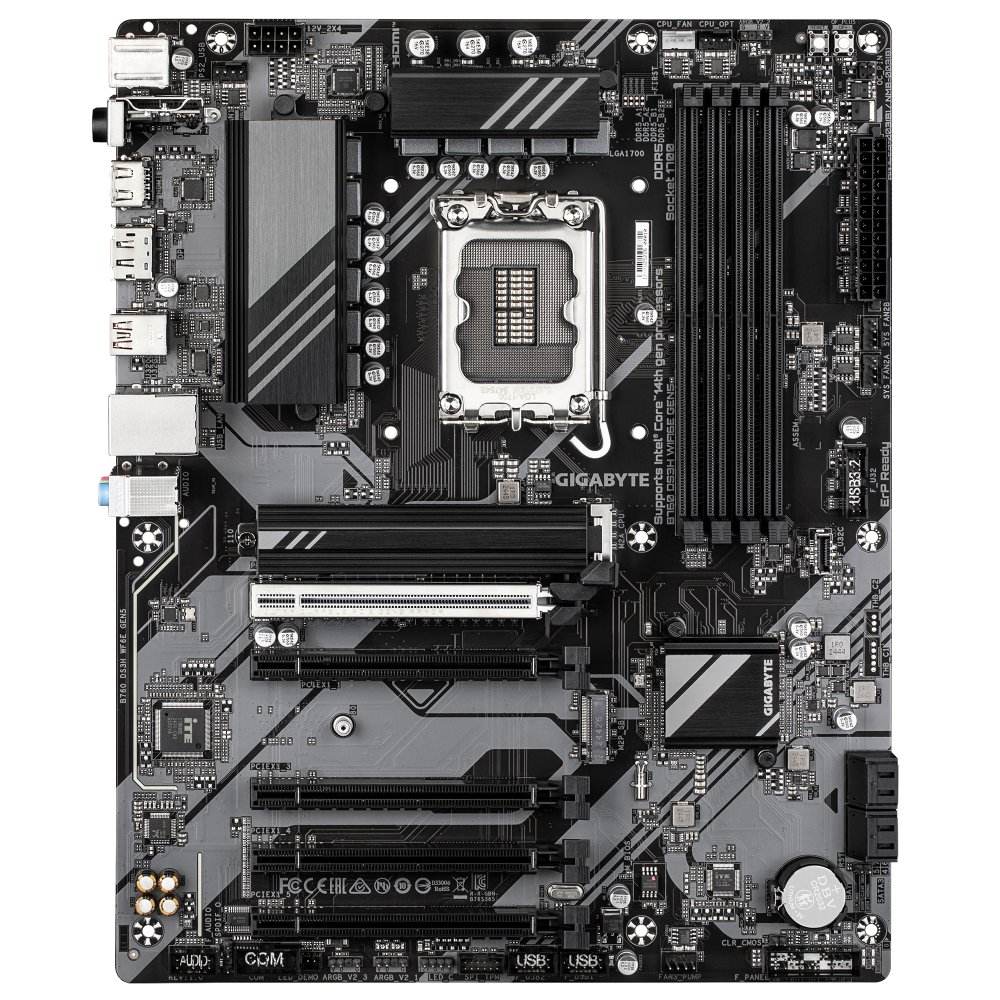 GIGABYTE B760 DS3H WF6E GEN5 LGA1700 4xDDR5 4xSATA 2xM.2