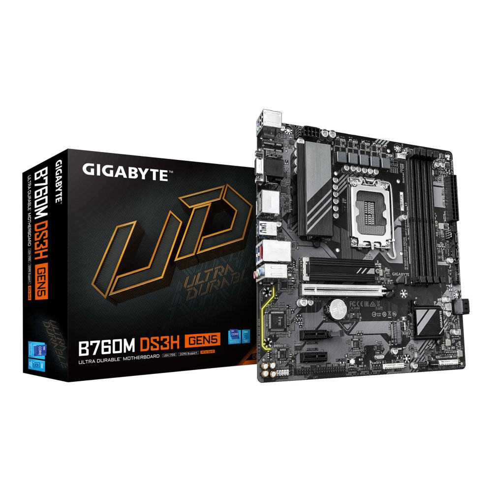 GIGABYTE B760M DS3H GEN5 LGA1700 2xDP 1xHDMI