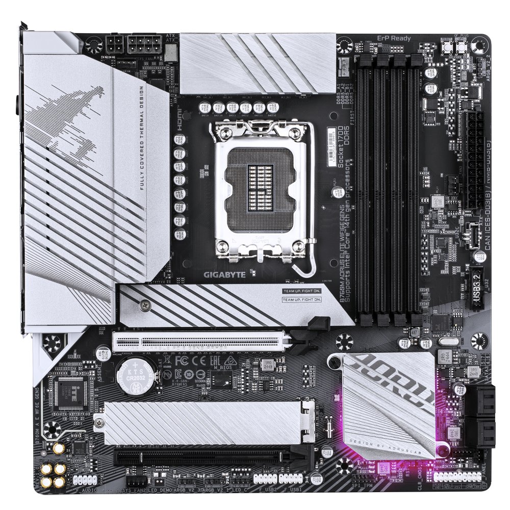 GIGABYTE B760M A E WF6E GEN5 LGA1700 4xDDR5 4xSATA 2xM.2 1xDP 1xHDMI