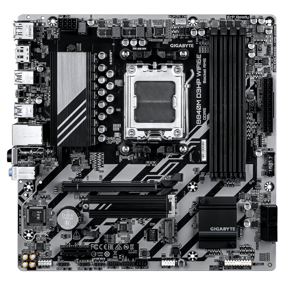 GIGABYTE B840M D3HP WF6E AM5 4xDDR5 4xSATA 2xM.2