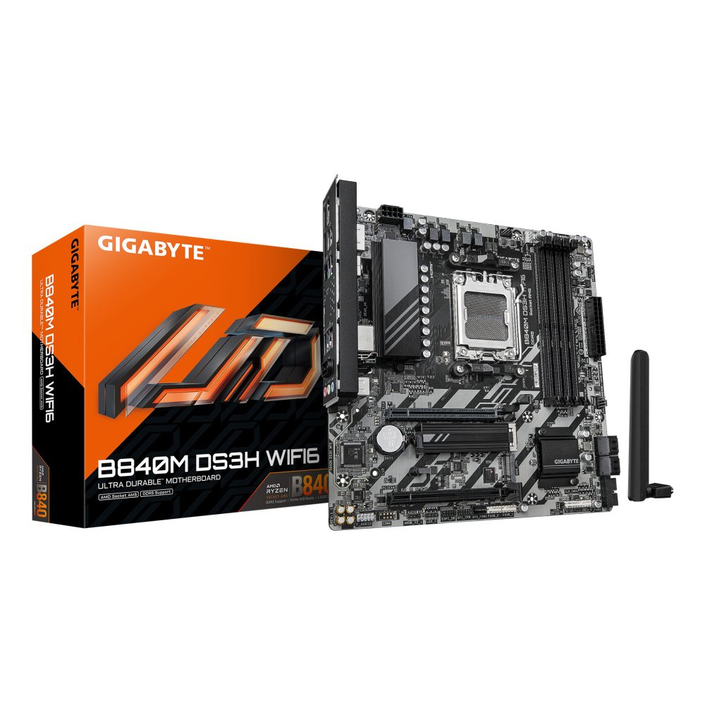 GIGABYTE B840M DS3H WF6 AM5 4xDDR5 4xSATA 2xM.2
