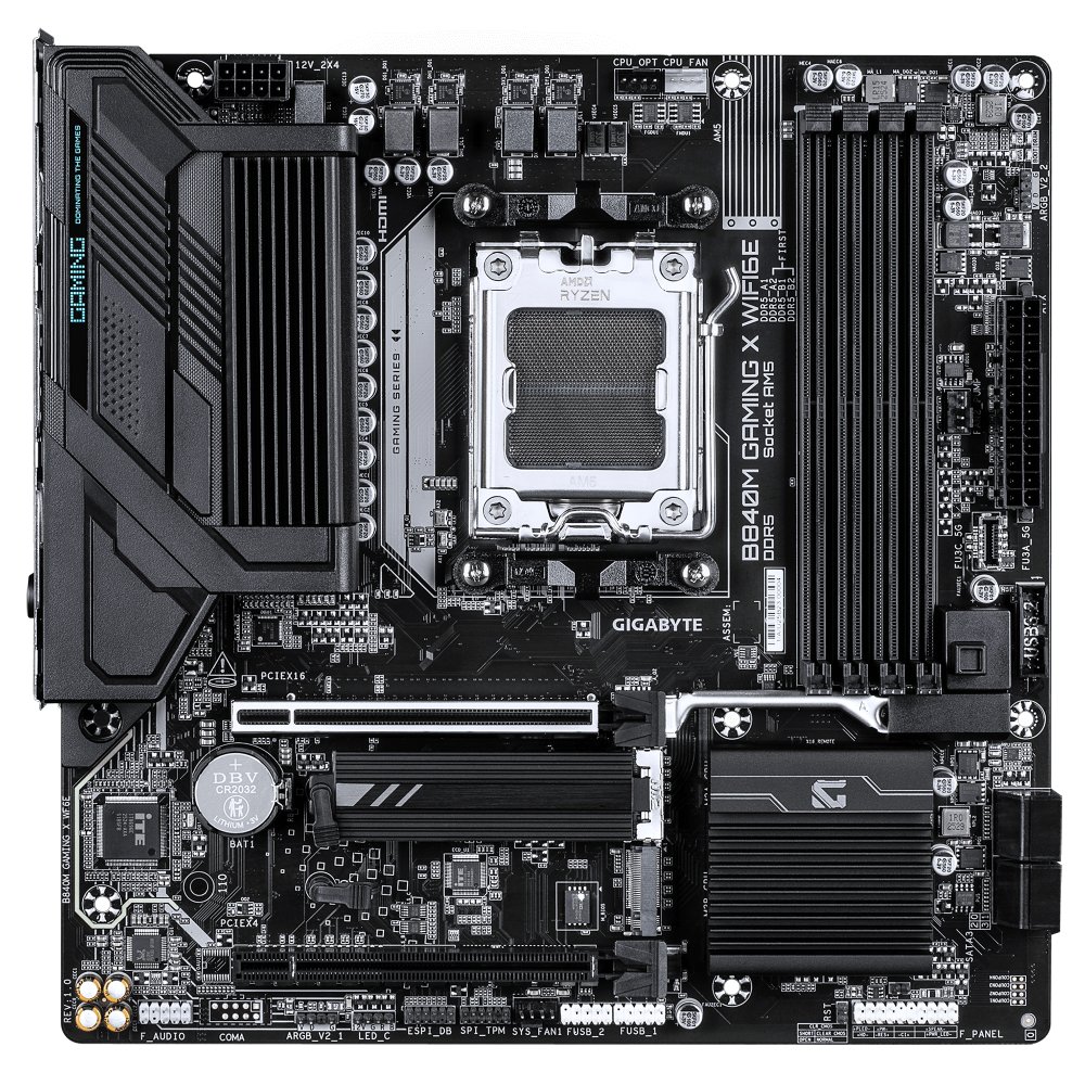 GIGABYTE B840M GAMING X WF6E AM5 4xDDR5 4xSATA 2xM.2