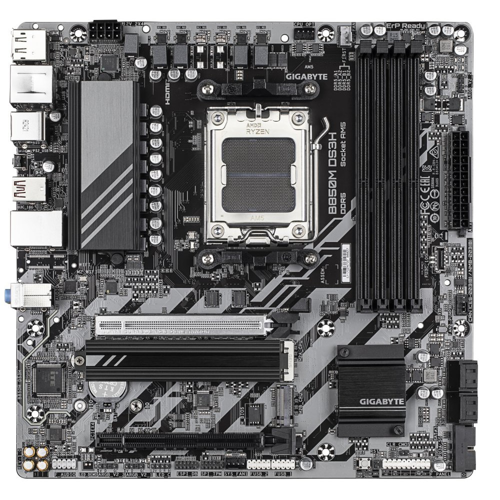 GIGABYTE B850M DS3H AM5 MB 4xDDR5 4xSATA 2xM.2