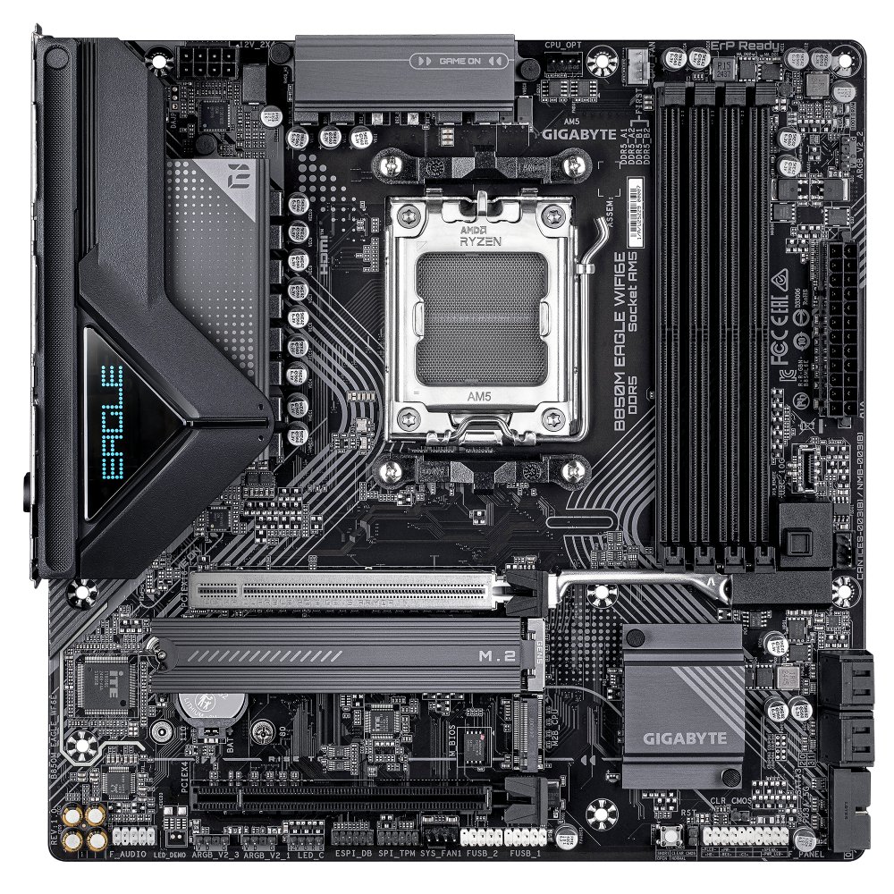 GIGABYTE B850M EAGLE WIFI6E AM5 4xDDR5 4xSATA 2xM.2 1xHDMI 2xDP