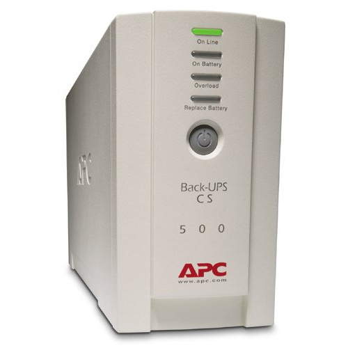 APC Back-UPS CS 500 UPS AC 230V 300Watt 500VA RS-232 USB output connectors 4 beige