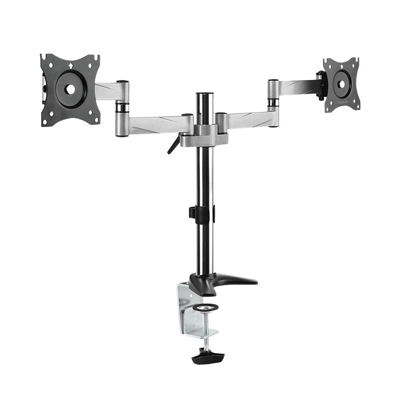 LOGILINK BP0077 Dual aluminum monitor desk mount