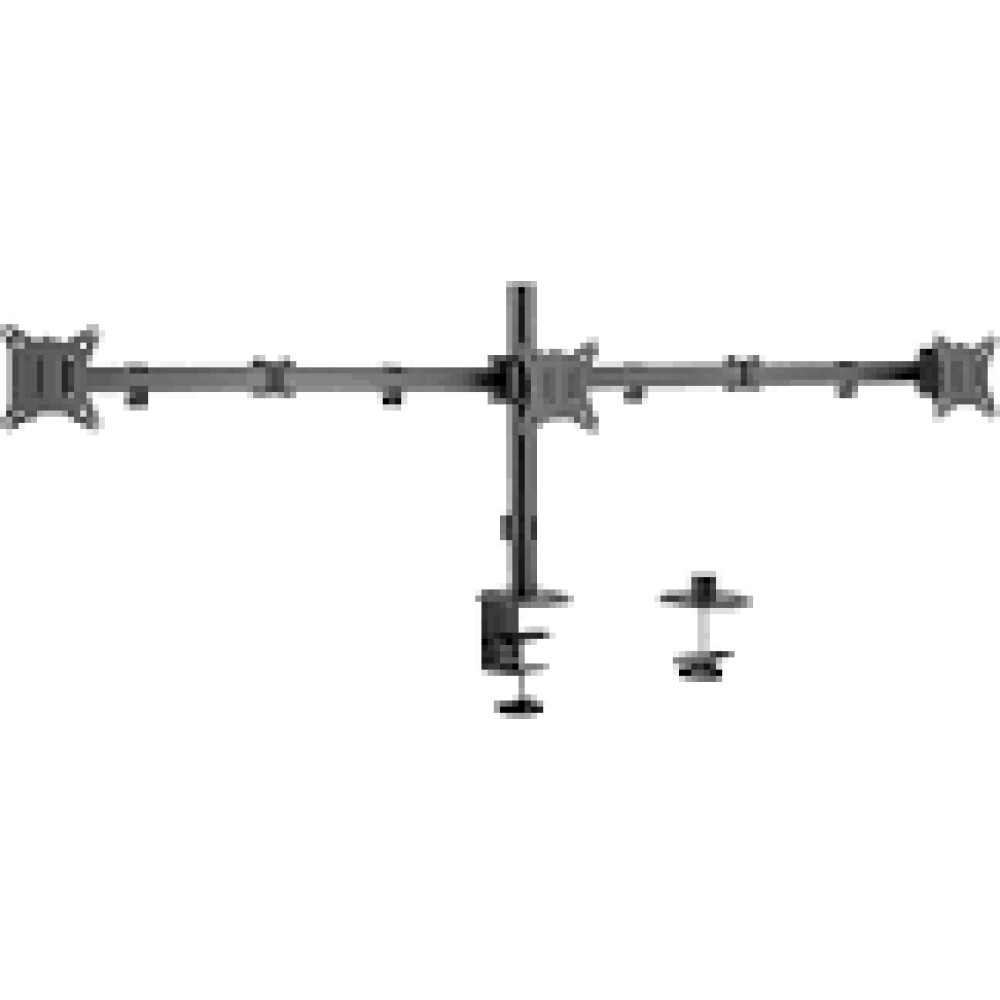 LOGILINK BP0173 Triple monitor mount 17-27inch arm length each 658 mm aluminum
