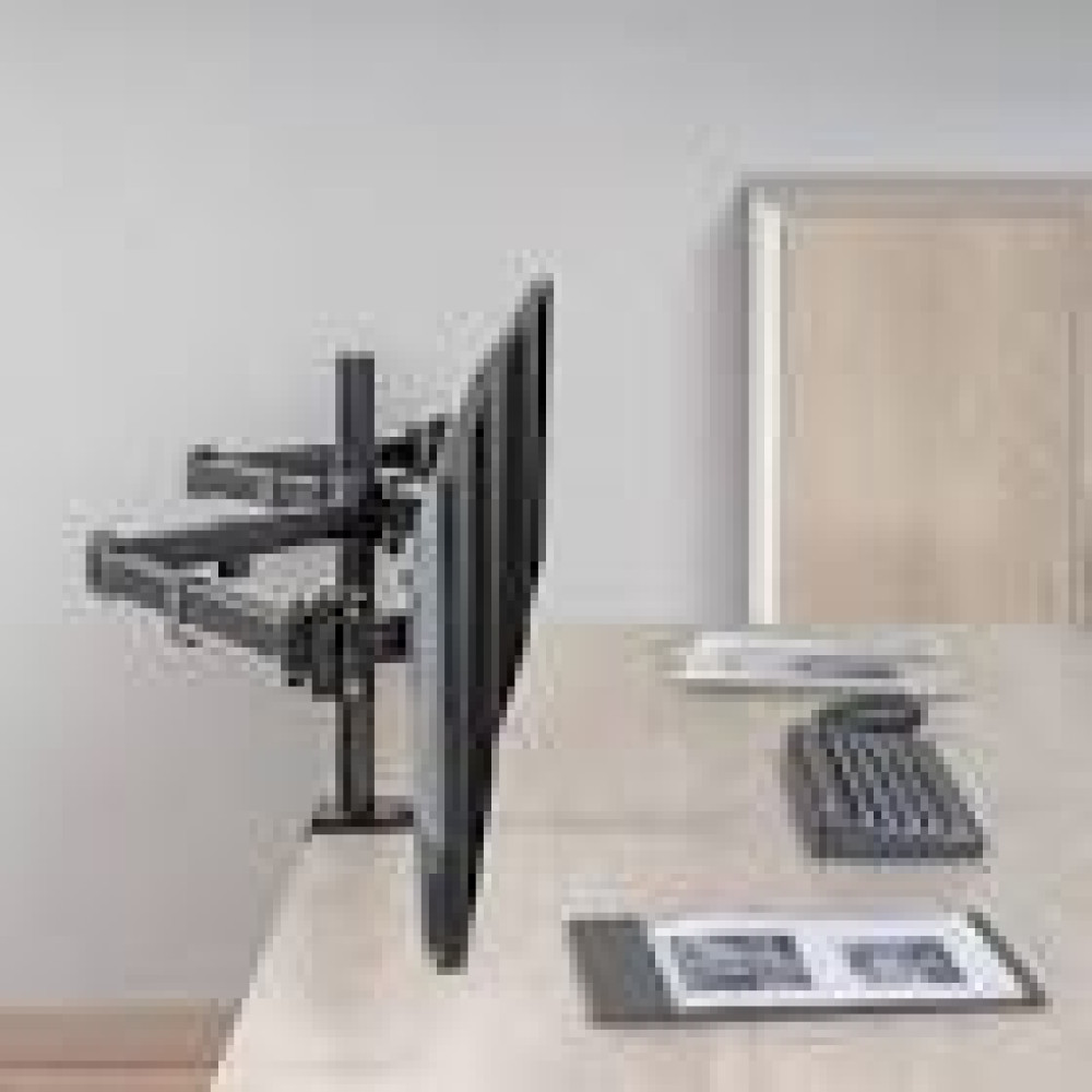LOGILINK BP0173 Triple monitor mount 17-27inch arm length each 658 mm aluminum