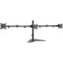 LOGILINK BP0174 Triple monitor mount 17-27inch arm length each 658 mm with smartphone holder aluminum