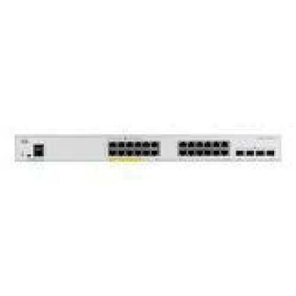 CISCO Catalyst 1000 24-Port Gigabit PoE+ PoE Budget 370W 4x1G SFP Uplinks LAN Base
