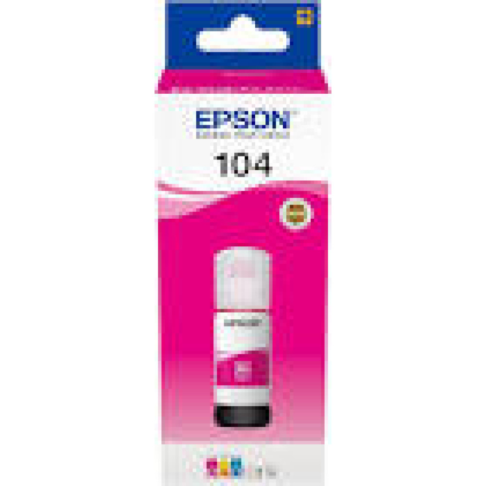 EPSON 1LB 104 EcoTank Magenta ink bottle