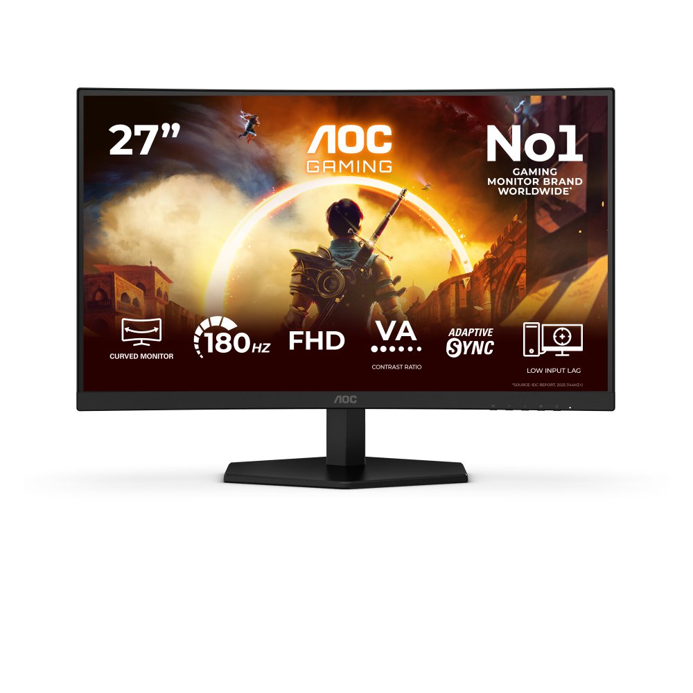 AOC Gaming C27G42FE 27inch FHD 16:9 VA 180Hz HDMI x 1x 1.4 DP x 1x 1.2