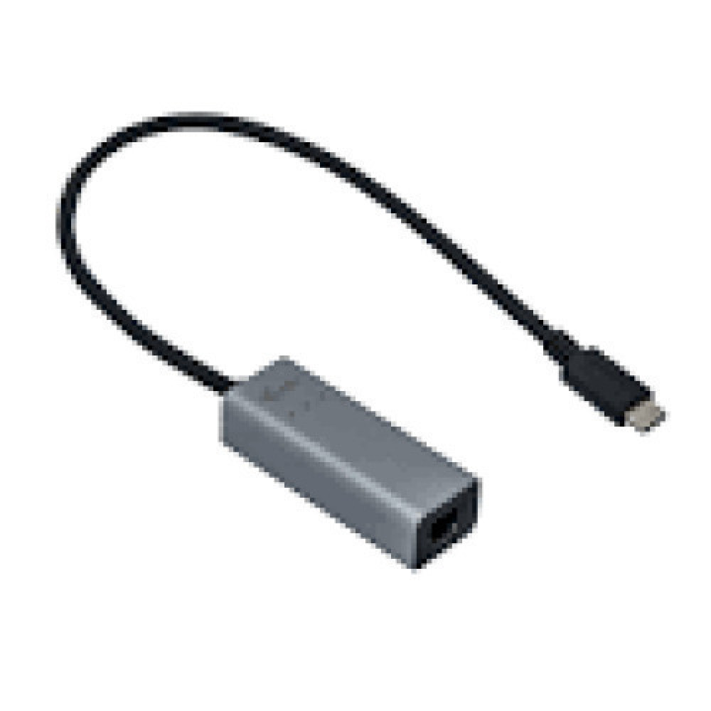 I-TEC USB-C Metal 2.5Gbps Ethernet Adapter 1x USB-C to RJ-45 LED compatible with Thunderbolt 3