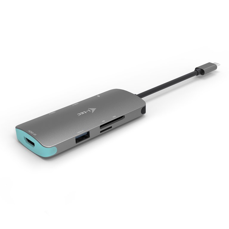 I-TEC USB C Metal Nano Docking Station 1xHDMI 4K 1xSD Cardreader 1xmicroSDCardreader 3xUSB 3.0 Port 1xUSB-C PD compatible with TB3