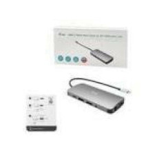 I-TEC USB-C Metal Nano Dock 2xDP 1xHDMI 1xGLAN 1xAudio/Mic 2xUSB 3.1 2xUSB 2.0 1xUSB-C Data 1xUSB-C 100W PD, Optional Power Supply