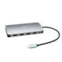 I-TEC USB-C Metal Nano Dock 2xDP 1xHDMI 1xGLAN 1xAudio/Mic 2xUSB 3.1 2xUSB 2.0 1xUSB-C Data 1xUSB-C 100W PD, Optional Power Supply