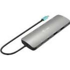 I-TEC USB-C Metal Nano Dock 2x HDMI 1x GLAN 2x USB 3.2 2x USB 2.0 1x USB-C 3.2 Gen.1 Data 1x USB-C 100W PD + Charger 100W