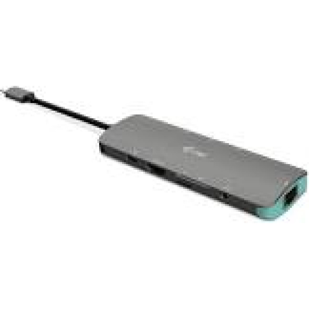 I-TEC USB C Metal Nano Dock 1xHDMI 4K 1xSD + 1xmicroSD Kartenleser 1xGLAN 1xAudio 3x USB 3.0 Port 1x USB-C PD + Charger 100W