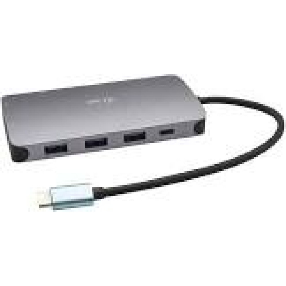 I-TEC USB C Metal Nano Dock 1xHDMI 4K 1xSD + 1xmicroSD Kartenleser 1xGLAN 1xAudio 3x USB 3.0 Port 1x USB-C PD + Charger 100W