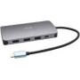 I-TEC USB C Metal Nano Dock 1xHDMI 4K 1xSD + 1xmicroSD Kartenleser 1xGLAN 1xAudio 3x USB 3.0 Port 1x USB-C PD + Charger 100W