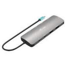 I-TEC USB-C Metal Nano Dock 2x HDMI 1x USB-C Video 1x GLAN 1x Audio/Mic 1xSD/microSD 1x USB 3.2 3x USB-C 3.2 Gen2 2x USB 2.0 PD140W