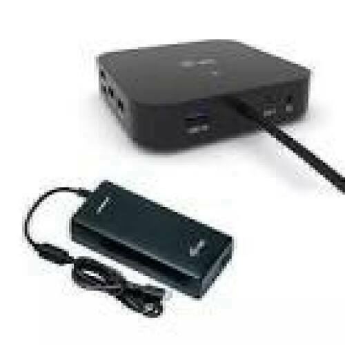 I-TEC USB-C HDMI Dual DP Docking Station with Power Delivery 100 W + i-tec Universal Charger 112 W