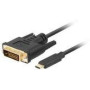 LANBERG Cable USB-C M ->DVI-D 24+1 M 1m black