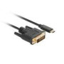 LANBERG Cable USB-C M ->DVI-D 24+1 M 1m black