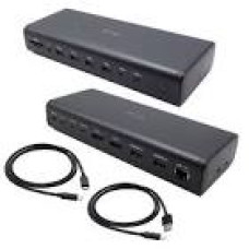 I-TEC Universal 6x 4K Display DS 6x4K 2xDP 2xHDMI 2xUSB-C 1xGLAN 2xUSB-C Gen.2 4xUSB 3.2 1xAudio/Mic Jack 1xSD/microSD Kl PD 140W KL