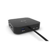 I-TEC Universal Intelligent Dual Display DS 2xHDMI 2xDP 1xGLAN 2xUSB-C Gen2 3xUSB-A Gen2 2xUSB-A Gen1 1xAudio/Mic PD100W KL
