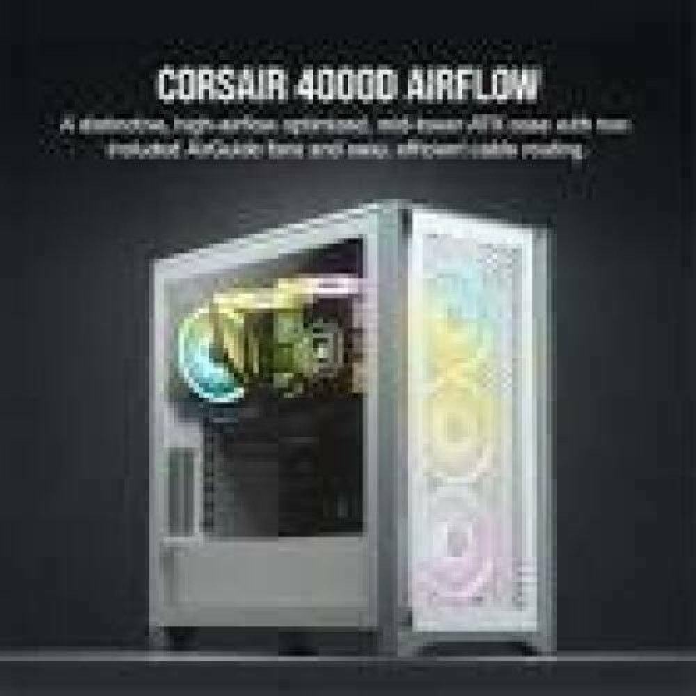 CORSAIR 4000D Airflow Tempered Glass Mid-Tower White case