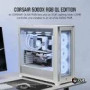 CORSAIR iCUE 5000X RGB QL Edition Tempered Glass Mid-Tower Smart Case White